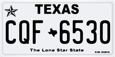 TX license plate CQF6530