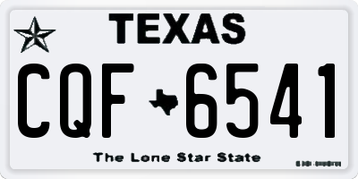 TX license plate CQF6541