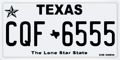 TX license plate CQF6555