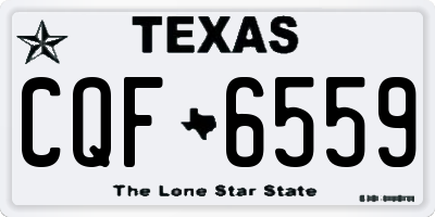TX license plate CQF6559