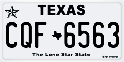 TX license plate CQF6563
