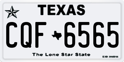 TX license plate CQF6565