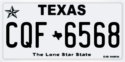 TX license plate CQF6568