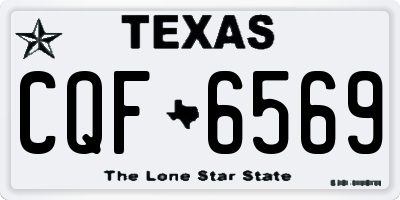TX license plate CQF6569