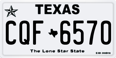 TX license plate CQF6570
