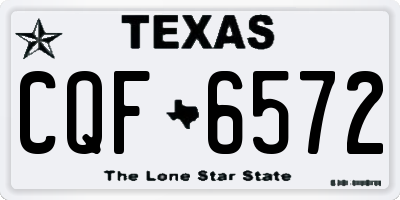 TX license plate CQF6572