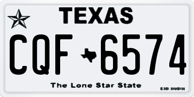 TX license plate CQF6574