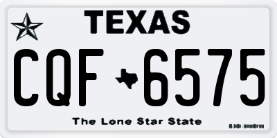 TX license plate CQF6575