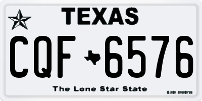 TX license plate CQF6576