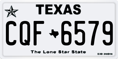 TX license plate CQF6579