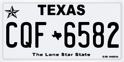 TX license plate CQF6582