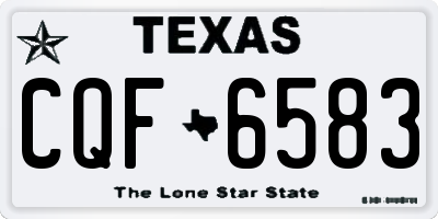 TX license plate CQF6583