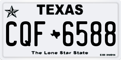 TX license plate CQF6588