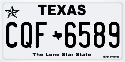 TX license plate CQF6589
