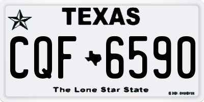 TX license plate CQF6590