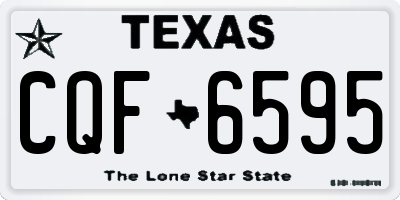 TX license plate CQF6595