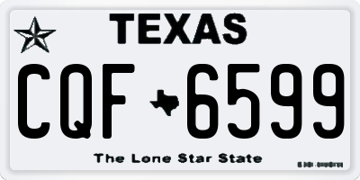 TX license plate CQF6599