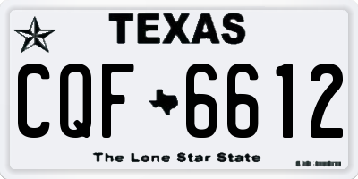 TX license plate CQF6612