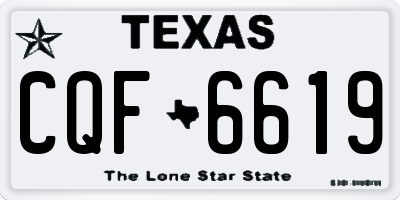 TX license plate CQF6619