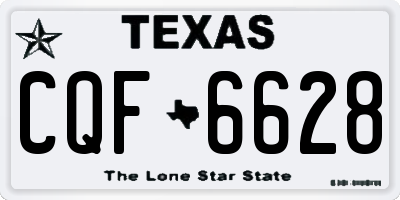 TX license plate CQF6628