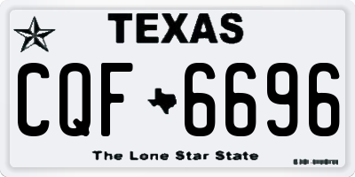 TX license plate CQF6696