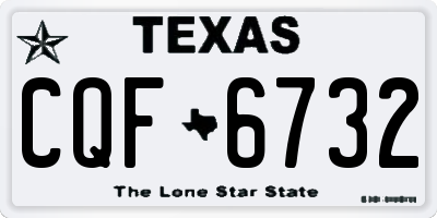 TX license plate CQF6732