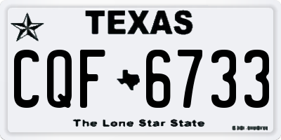 TX license plate CQF6733