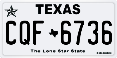 TX license plate CQF6736