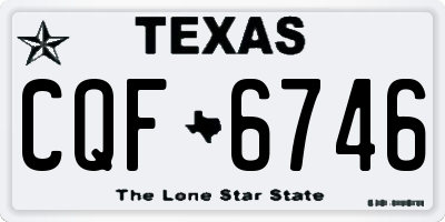 TX license plate CQF6746