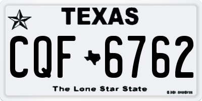 TX license plate CQF6762