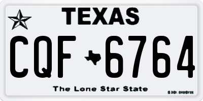 TX license plate CQF6764