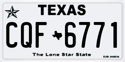 TX license plate CQF6771