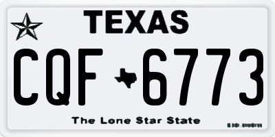 TX license plate CQF6773