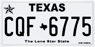 TX license plate CQF6775