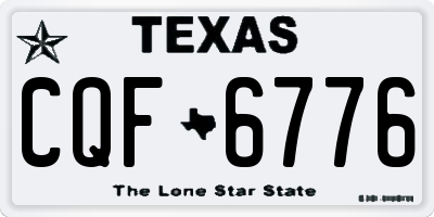 TX license plate CQF6776