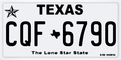 TX license plate CQF6790