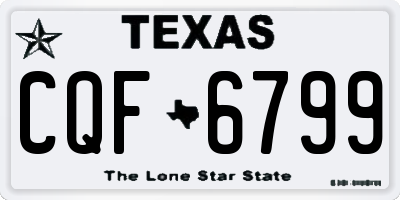 TX license plate CQF6799