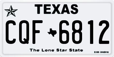 TX license plate CQF6812
