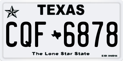 TX license plate CQF6878