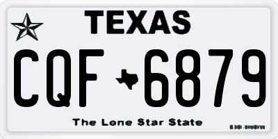 TX license plate CQF6879