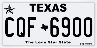 TX license plate CQF6900