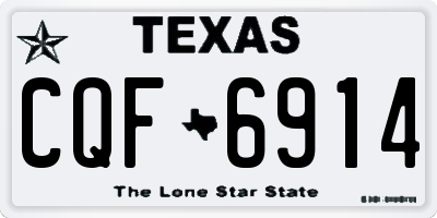 TX license plate CQF6914