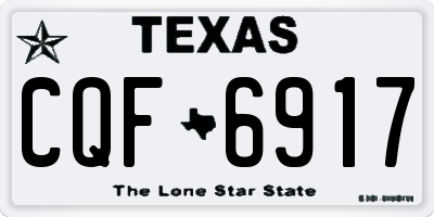 TX license plate CQF6917