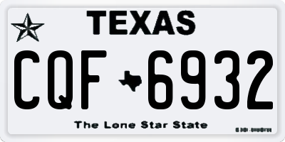 TX license plate CQF6932