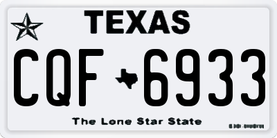 TX license plate CQF6933
