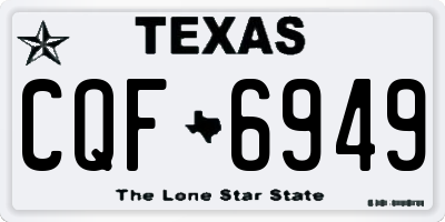 TX license plate CQF6949