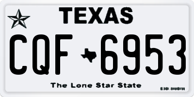 TX license plate CQF6953