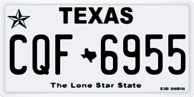 TX license plate CQF6955