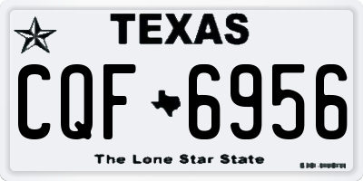 TX license plate CQF6956