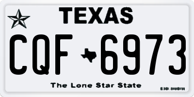 TX license plate CQF6973